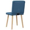 vidaXL Eetkamerstoelen 2 st stof blauw