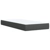 vidaXL Boxspring met matras stof donkergrijs 90x190 cm