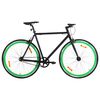 vidaXL Fiets met vaste versnelling 700 c 51 cm zwart en groen