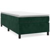 vidaXL Boxspring bed 80x200 cm fluweel donkergroen