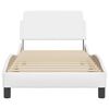 vidaXL Bedframe "Dover" kunstleer wit 90x200 cm