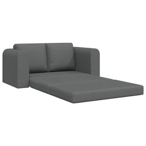 vidaXL Slaapbank Donkergrijs 148 x 71 x 83 cm Stof