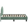 vidaXL Peuterbedframe met hoofdbord Zeegroen 70 x 140 cm Fluweel
