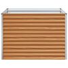 vidaXL Verhoogde plantenbak 98 x 100 x 68 cm Gegalvaniseerd staal