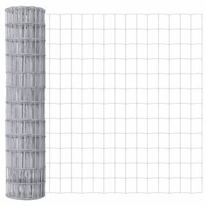vidaXL Euro Hek Zilver 1.4 x 10 m Warmverzinkt ijzer