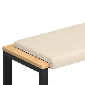 vidaXL Bankkussen Microvezel Beige Diepte 35 cm