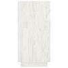 vidaXL Boekenkast 80x35x71 cm massief grenenhout wit