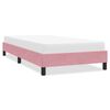 vidaXL Bedframe zonder matras 80x220 cm fluweel roze