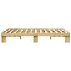 vidaXL Bedframe zonder matras 120x200 cm massief hout eiken