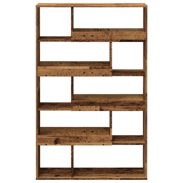 vidaXL Boekenkast 100x33x156,5 cm bewerkt hout oud houtkleurig