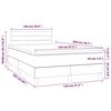vidaXL Boxspring met matras en LED fluweel donkerblauw 120x200 cm