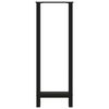 vidaXL Bartafelpoten 2 st 40x(110-111) cm staal zwart