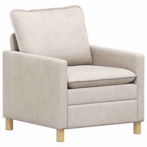 vidaXL Bank Cr&egrave;mekleurig 76 x 81 x 87,5 cm Polyester