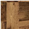 vidaXL Hoofdbordkast 100x18,5x102,5 cm bewerkt hout oud houtkleurig