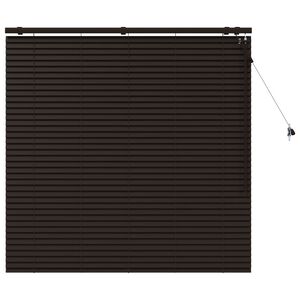 vidaXL Venetiaanse jaloezie Donkerbruin 130 x 130 cm 35 mm