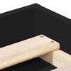 vidaXL Bedframe zwart 75x190 cm