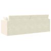 vidaXL Vloerslaapbank 200cm Cr&egrave;me Fluweel