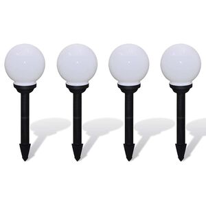 vidaXL Tuinpadlampen 4 st met grondpin LED 15 cm