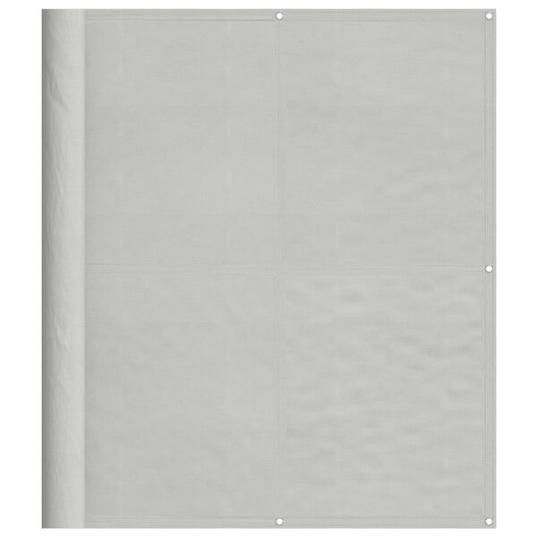 vidaXL Balkonscherm 120x700 cm 100% oxford polyester lichtgrijs