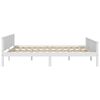 vidaXL Bedframe massief grenenhout wit 140x200 cm