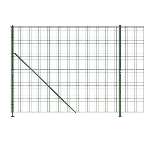 vidaXL Draadgaashek met flens 1,6x10 m groen