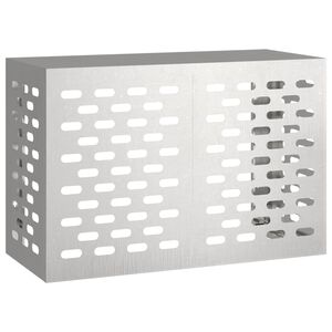 vidaXL Airconditioner hoes zilver 90 x 40 x 60 cm Roestvrij staal