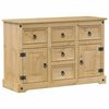 vidaXL Dressoir Corona 112x40x75 cm massief grenenhout
