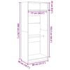 vidaXL Kledingkast 80x50x200 cm bewerkt hout wit