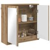 vidaXL Badkamer spiegelkast Artisan Eiken 60 x 20 x 60 cm Bewerkt hout