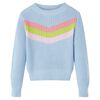 Kindertrui gebreid 140 blauw