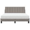 vidaXL Bed met matras "Hanko" stof taupe 120x200 cm