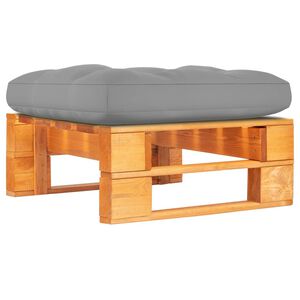 vidaXL Tuinhocker pallet honingbruin ge&iuml;mpregneerd grenenhout