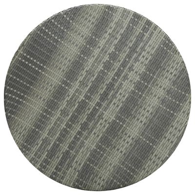 vidaXL 5-delige Tuinbarset met kussens poly rattan grijs