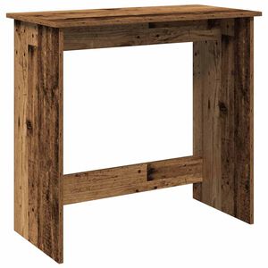 vidaXL Bureau 80x40x75 cm bewerkt hout oud houtkleurig