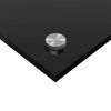 vidaXL Keuken Achterwand Zwart 80 x 40 cm gehard glas