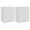 vidaXL Bovenkasten 2 st Lyon 50x31x60 cm bewerkt hout wit
