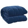 vidaXL Verzwaringsdeken 200x220 cm 9 kg stof blauw