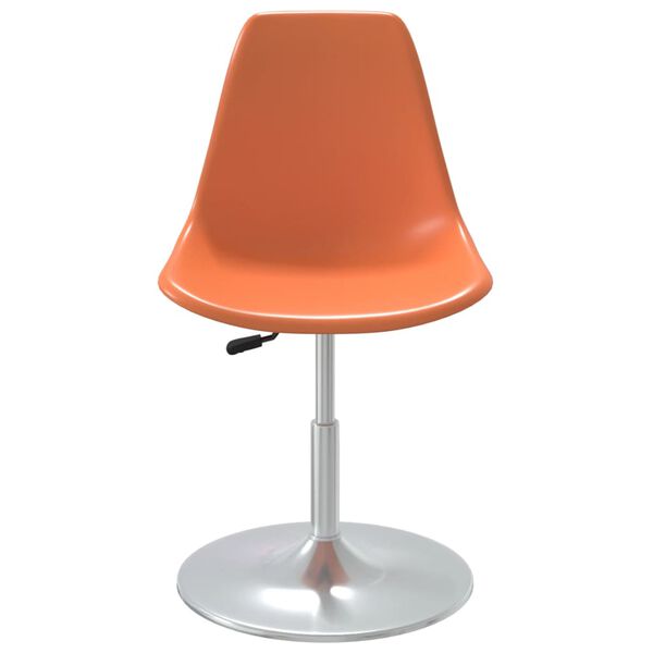 vidaXL Eetkamerstoelen draaibaar 4 st PP oranje