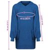 vidaXL Deken hoodie KINN Marineblauw L Katoen