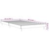 vidaXL Bedframe zonder matras bewerkt hout bruin eikenkleur 100x200 cm