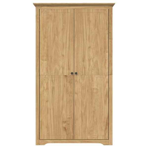 vidaXL Kledingkast BODO Honingbruin 53,5 x 99 x 173 cm Bewerkt hout