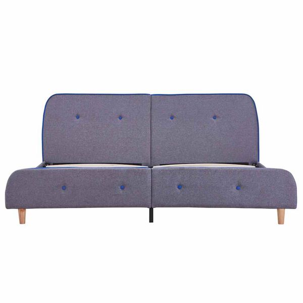 vidaXL Bedframe zonder matras 150x200 cm lichtgrijs