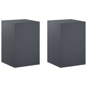 vidaXL Plantenstandaard 2 pcs Antraciet 40 x 40 x 60 cm