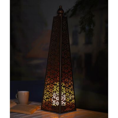 Luxform Lighting Batterijlamp Pyramid LED 60 cm koperkleurig