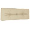 vidaXL Palletkussen 120x40x12 cm stof beige