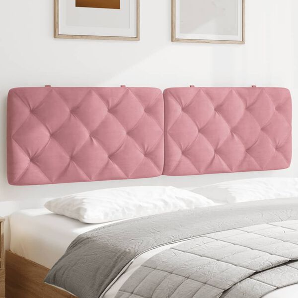 vidaXL Hoofdbordkussen 180 cm fluweel roze