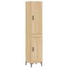 vidaXL Hoge kast 34,5x34x180 cm bewerkt hout sonoma eikenkleurig
