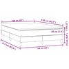vidaXL Boxspring met matras fluweel donkergrijs 160x210 cm