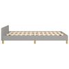 vidaXL Bedframe zonder matras 120x200 cm stof lichtgrijs