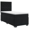 vidaXL Boxspringbed met matras Zwart 100 x 200 cm Fluweel